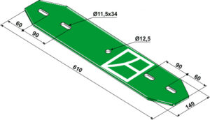 101.01254 Bladfjeder - 610mm