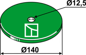 101.01256 Bladfjederskive - Ø140