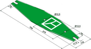 101.01257 Bladfjeder - 700mm