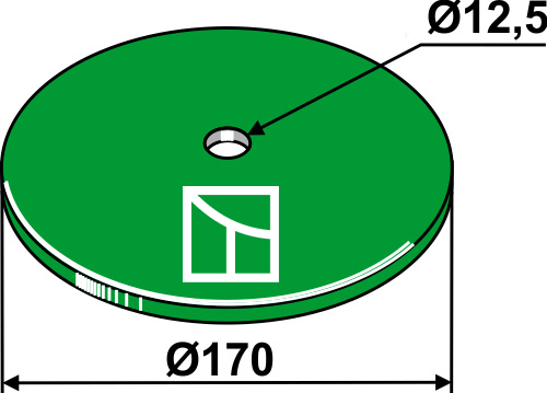 Bladfjederskive - Ø170