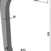 Stubharvetand - 570mm