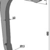 Stubharvetand - 490mm