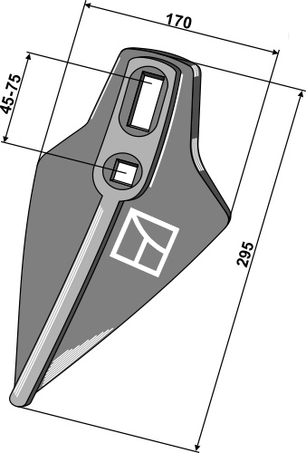 Gåsefodsskær 295mm