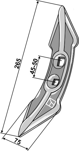 Grubbeskær 265mm