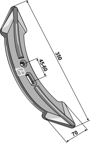 Grubbeskær 350mm