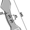 Dobbelt hjerteskær 440mm