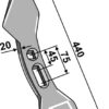 Dobbelt hjerteskær 440mm