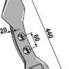 Dobbelt hjerteskær 440mm