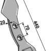 Dobbelt hjerteskær 440mm