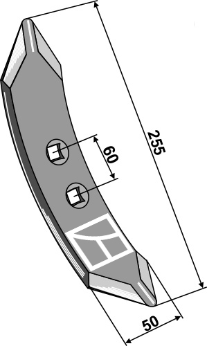 Grubbeskær 255mm