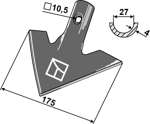 Gåsefodsskær 175x4