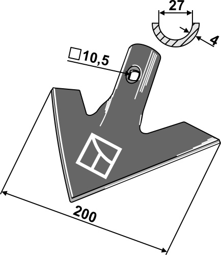 Gåsefodsskær 200x4