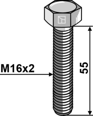 101.1655 Bolt M16x2x55