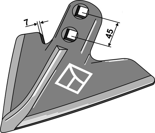 Gåsefodsskær 285mm