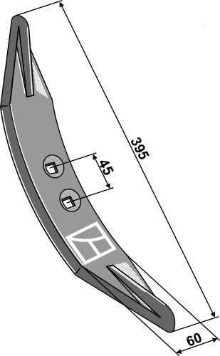 Grubbeskær 395mm