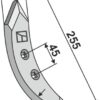 Grubbeskær 255mm