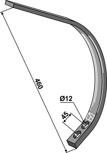 Underdel 45x20