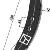 Harvespids 390x65x12mm