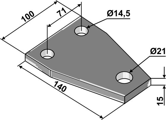 Beslag 140x15x100