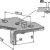 Holder for 2 1/2 lags harvetand