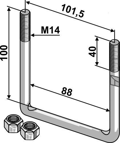 Spændebøjle - M14