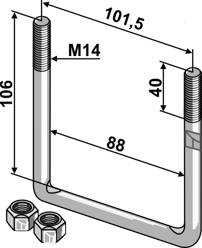 Spændebøjle - M14
