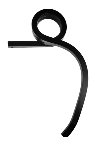 Spiralfjedertand 40x40mm firkantstål, venstre