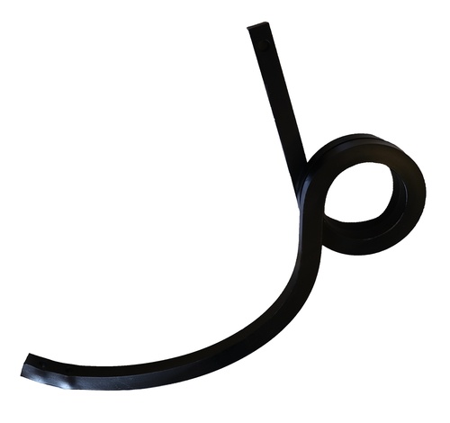 Spiralfjedertand 30x30mm firkantstål, venstre