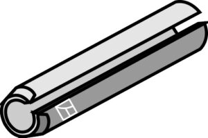 101.355814 Spændestift Ø5x40