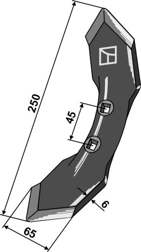 Stubharvespids K32 250x65x6