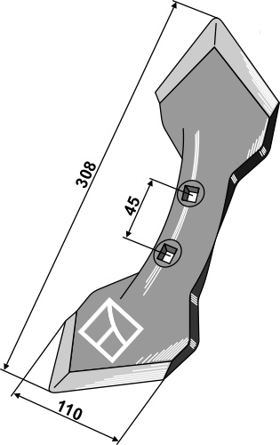 Stubharvespids K31 308x110x8