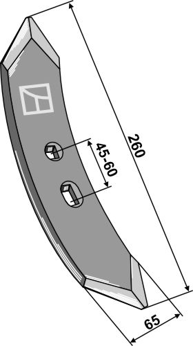 Grubbeskær MF 260mm
