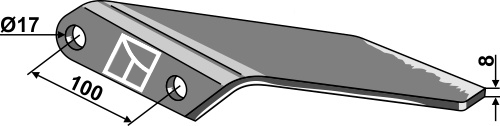 Vingeskær 8mm - højre