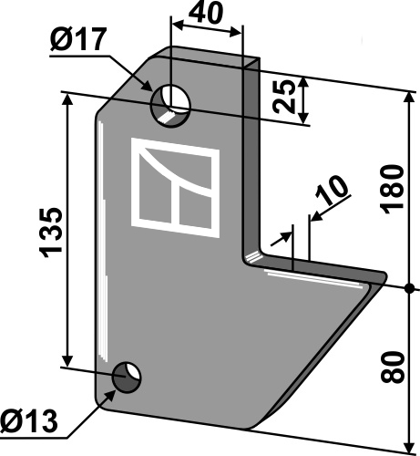 Holder for ramme 100x100