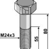 Skrue M24x3 - 8.8