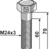Skrue M24x3 - 8.8