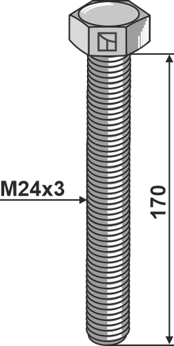 Skrue M24x3 - 8.8