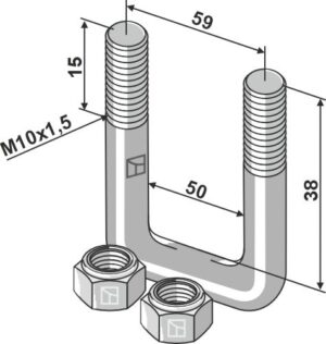 Spændebøjle - M10x1,5