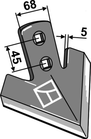 101.8044 Gåsefodsskær 165mm