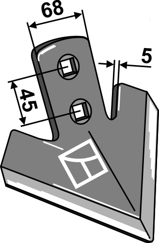 Gåsefodsskær 165mm