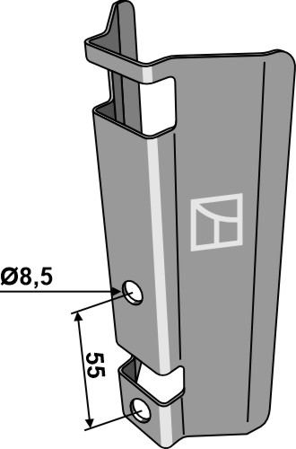 Holder for slæbesko