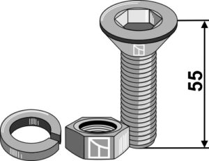 101.bul-64 Skrue med indvendig sekskant M12x1,75x55