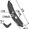 Harvespids 215x42x8mm (40-50)