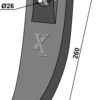 Skærspids 40/75mm - (hårdmetal belagt)