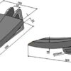 101.ext-1016 Undergrundsløsner skær 110/195mm - (hårdmetal belagt)