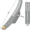 101.ext-1021 Skærspids 75mm - (hårdmetal belagt)