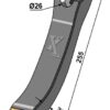 Skærspids 40mm - (hårdmetal belagt)