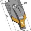 Skærspids 100mm - (hårdmetal belagt)