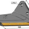 Vingeskær 130mm (hårdmetal belagt) - højre