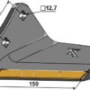 Vingeskær 130mm (hårdmetal belagt) - venstre
